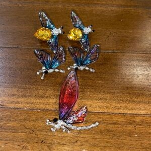 Rhinestone brooches ( Bees & Butterflies)